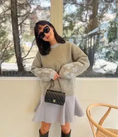 新品rosy monster bouquet bicolor knitグレージュ 新品rosy monster bouquet bicolor knitグレージュ - メルカリ