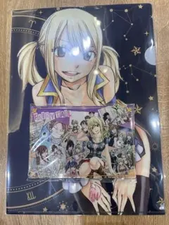 フェアリーテイル 版画展 タペストリー ナツ ハッピー ルーシィ エルザ 