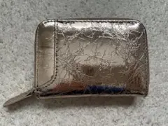 新品未使用　カードポケット・キーチェーン付牛革コインケース　ローズゴールド