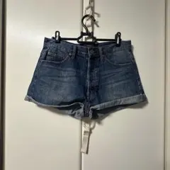 AZUL by moussy デニムショートパンツ ハイウエスト