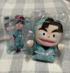 忍たま乱太郎　皆本金吾　指人形マスコット　クリアカード　セット