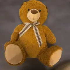 テディベア ぬいぐるみ ブラウン レース付き - メルカリ