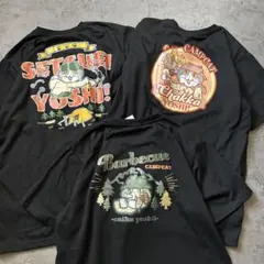 新品 未使用級 仕事猫 設営ヨシTシャツ 半袖 くまみね L 3枚セット