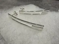 GUCCI　グッチ　ピアス　ブランデット　シルバー　プレート　Gロゴ