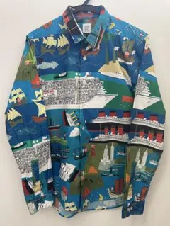 【販売終了】グラニフ × 柳原良平 絵巻絵本 Mサイズ男女兼用　長袖シャツのサムネイル