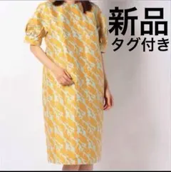 ANAYI アナイ 幾何ドット柄ロングワンピース ジョーゼット2024 現行品