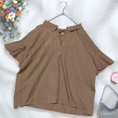 《oeillet》 ストライプシャツ L ビッグシルエット オーバーサイズのサムネイル