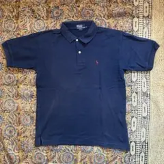 90s ポロバイラルフローレン ポロシャツ ネイビー Mサイズ ヴィンテージ