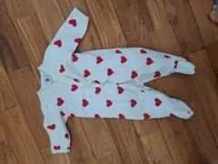 PETIT BATEAU ハート柄ロンパース