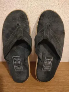 ISLAND SLIPPER レザー トングサンダル ネイビー7/25cmのサムネイル