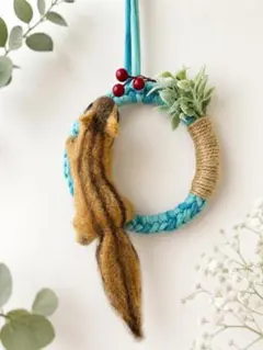 ハンドメイド 羊毛フェルト シマリス - メルカリ