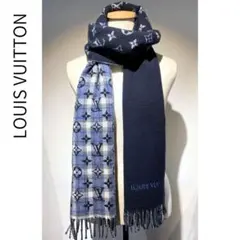 ルイヴィトン マフラー モノグラムグラディエント タータン M71348 送料込