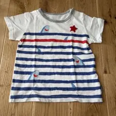 GITA キッズ Tシャツ 90サイズ サメ柄 ボーダーのサムネイル