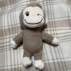 おさるのジョージ ぬいぐるみ マスコット　ウインク