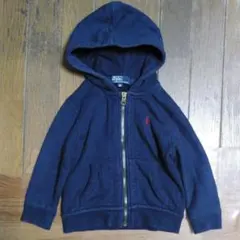 ラルフローレンRalph Lauren国内品キッズ用スエットパーカー紺90㎝中古