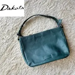 【希少】Dakota ダコタ 本革 レザー ハンドバッグ　ショルダー　グリーンのサムネイル