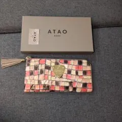ATAO モザイクパターン 長財布 タッセル付きのサムネイル