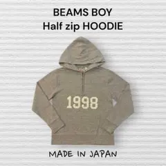 BEAMS BOY ビームスボーイ レディースハーフジップパーカー 日本製のサムネイル