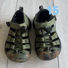 KEEN サンダル　キッズ　カモフラ　15