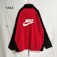 NIKE ジャージ Lサイズ レッド/ブラック　ビッグロゴ