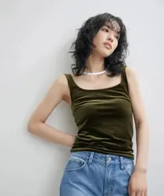 シモーネワイルド SIMONE WILD Velvet Singlet トップスのサムネイル