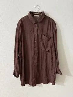 Chico ビッグポケットグロッシーシャツ