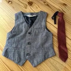 H&M ベスト　ネクタイ　セット　セレモニー　入園　結婚式