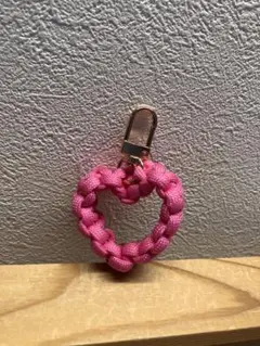 237・小さくて可愛いハート型キーホルダー・オリジナルハンドメイド