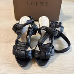 ロエベ LOEWE ブラック　 レースアップ　サンダル　袋付きのサムネイル