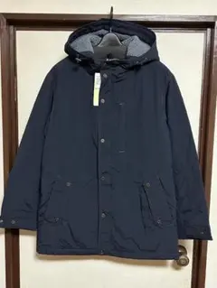 L 紺色 新品未使用品 ボアコート メンズ ボアジャケット 中綿コート アウター