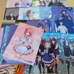 アニメ ゲーム 下敷き クリアファイル まとめ売り 大量セット 60枚以上 