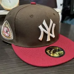 う*ょ様 新品 未使用品 NEWERA キャップ NY 59FIFTY 茶色58