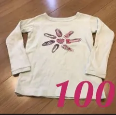 ロンT  ベビーギャップ　100サイズ　古着　パンプス柄　送料無料　匿名配送