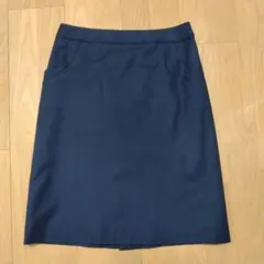 中古品 KUMIKYOKU ネイビー タイトスカート サイズ1