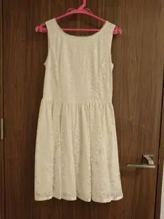 LEST ROSE 総レースミニワンピース ホワイト