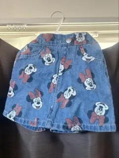 ミニー　デニム　スカート　ズボン　80