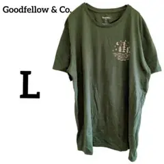 Goodfellow & Co.【L】クラシックフィットTシャツ 半袖 カーキ