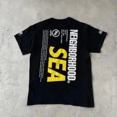 NEIGHBORHOOD×WIND AND SEA Tシャツ 黒