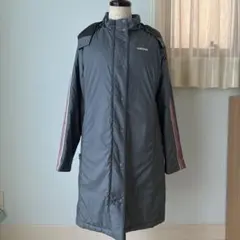 値下げ　アディダス　adidas フード付きロングベンチコート L　レディース