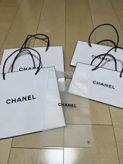 CHANEL ショップ袋とビニール袋　5枚セット