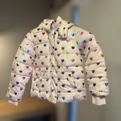ハート柄ダウンコート 100cm~