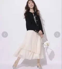 アプワイザーリッシェ　アシメティアードプリーツスカート