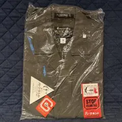 作業着　上着　東レ　EL TEYTORON アイロン不要 カーキ　シャツ M