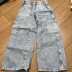 H&M デニム ワイドパンツ 110