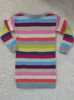 babygap　ニット　ワンピース　ボーダー　105サイズ