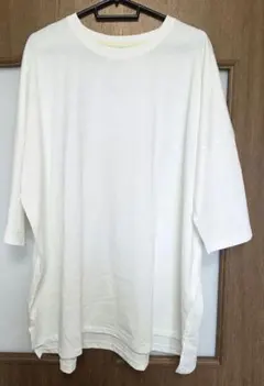 ニコアンド　COLORマイスターサラットTシャツ Mサイズ　白　試着程度のサムネイル