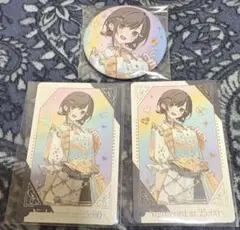 プロセカ 感謝祭 グリーティングカード 缶バッジ 東雲絵名 箔押し N セット