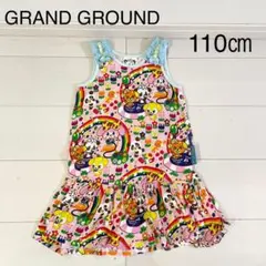 GRAND GROUND グラグラ ワンピース 110cm ピンク ノースリーブのサムネイル