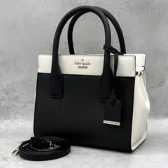 未使用級 kate spade 2way ショルダーバッグ レザー バイカラー