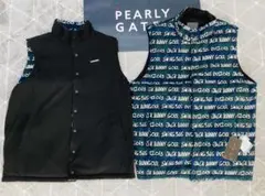 新品 パーリーゲイツ ジャックバニー リバーシブル中綿ベスト(4)サイズM/紺